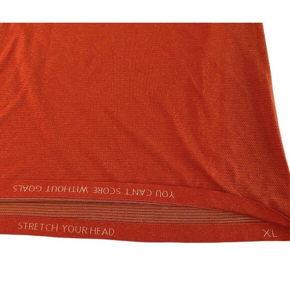 Lululemon Men’s XL Metal Vent Tech Shirt ORANGE Running Gym Stretch Your Head - Picture 4 of 5